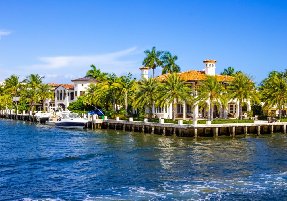 Luxury mansion in exclusive part of Fort Lauderdale known as small Venice.